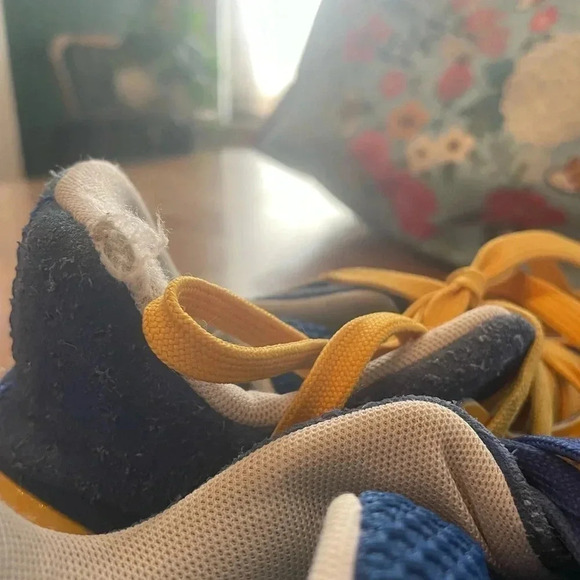 Hardin Vol. 4‎ Basketball shoes Men’s Size 9.5 Blue Suede Yellow Sneakers #54 - Picture 7 of 11